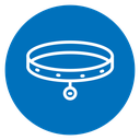 Pet collar icon