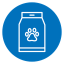 Pet food package icon