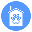 Pet House Paw Print icon