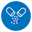 Pharmaceutical capsule icon