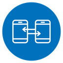 Phone Data Transfer Color Filled icon
