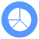 Pie Chart Color Filled icon