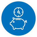 Piggy Bank Savings Color Filled icon