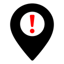 Pin location warning set icon