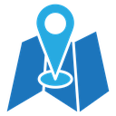 Pin on a map icon
