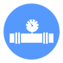 Pipe valve Color Filled icon