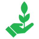 Plant Care Hand Color Filled icon