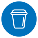 Plastic glass icon
