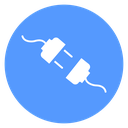 Plugin Power Cord Color Filled icon