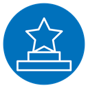 Podium star icon