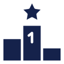 Podium star icon