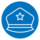 Police cap icon