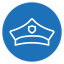 Police officer cap icon