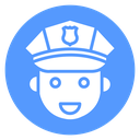 Police Officer Face icon