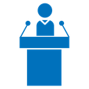 Politician speaker icon