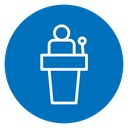 Politician speaker icon