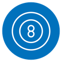 Pool 8 ball icon