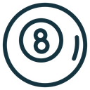 Pool 8 ball icon