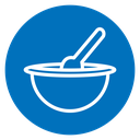 Porridge baby cereal icon