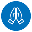 Praying Hands Color Filled icon