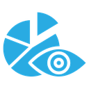 Predictive Analytics Pie Eye icon