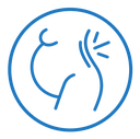 Pregnant woman backache icon