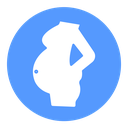 Pregnant Woman Belly Profile icon