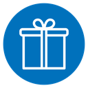 Present gift box icon
