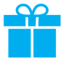 Present gift box icon