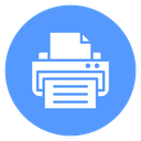 Print Button Color Filled icon