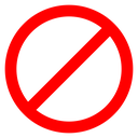 Prohibited Sign Blank icon