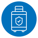 Protection of baggage icon