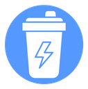 Protein shake Color Filled icon