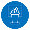 Public speaker icon