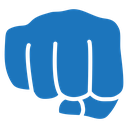 Punch fist hand icon