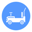 Pushing car Color Filled icon