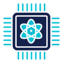 Quantum computing icon