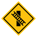 Railroad crossing sign 3 icon