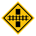 Railroad crossing sign 4 icon