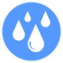 Raindrops Color Filled icon