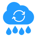 Rainwater harvesting icon