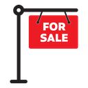 Real estate for sale sign 02 icon
