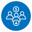 Reduce labor costs icon