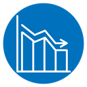 Reduction chart icon