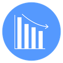 Reduction Chart Arrow icon