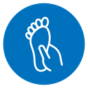Reflexology foot massage icon
