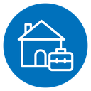 Remote work from home icon