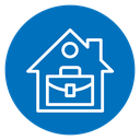 Remote work from home icon