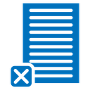 Remove document icon