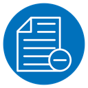Remove document icon